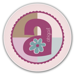 Name Doodles - Personalized Melamine Plates (Flower Child) (GFHA-P19)